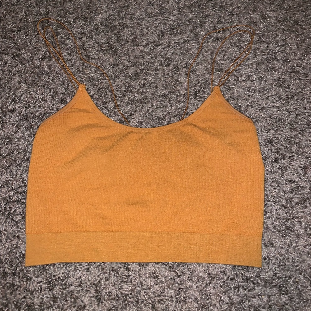 Light Orange Crop Top